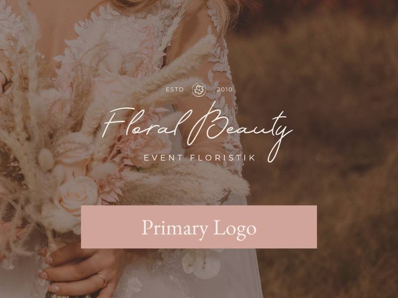 4 Must-Have Logo-Varianten 1 Eventfloristik Logodesign für Hochzeitsfloristik - Primary Logo Beispiel