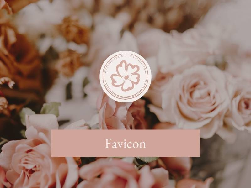 4 Must-Have Logo-Varianten 4 Eventfloristik Logodesign für Hochzeitsfloristik - Favicon für Website Beispiel