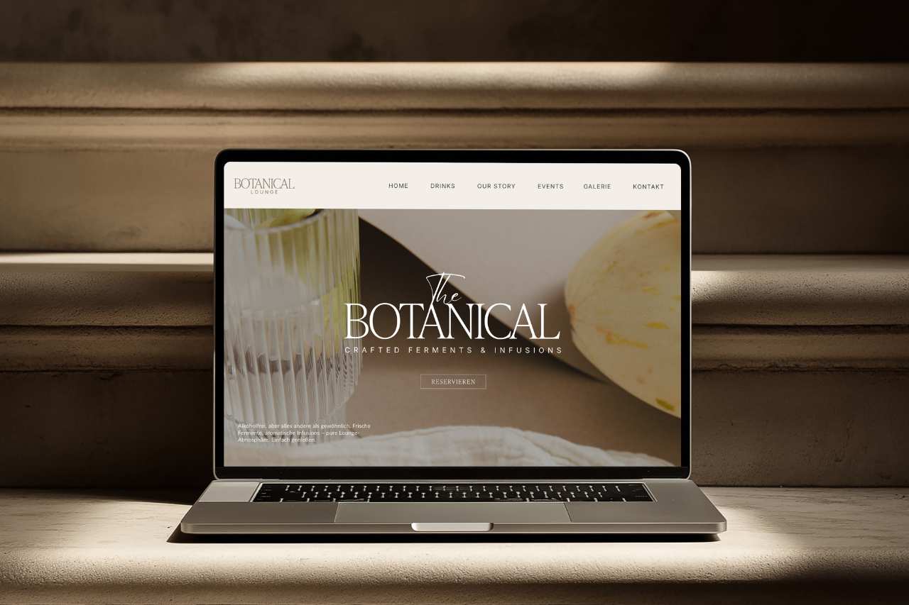 Webdesign Botanical Lounge - Premium Webdesign for Lifestyle Brands