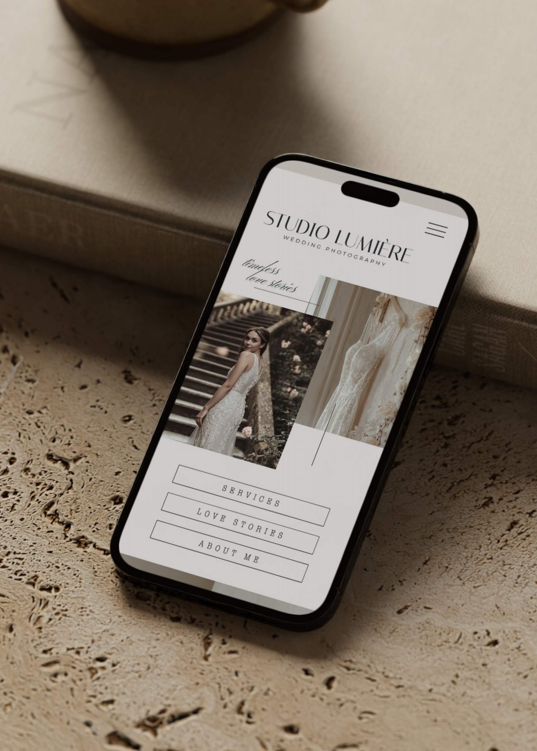 Website Hochzeitsfotografie Editorial Premium