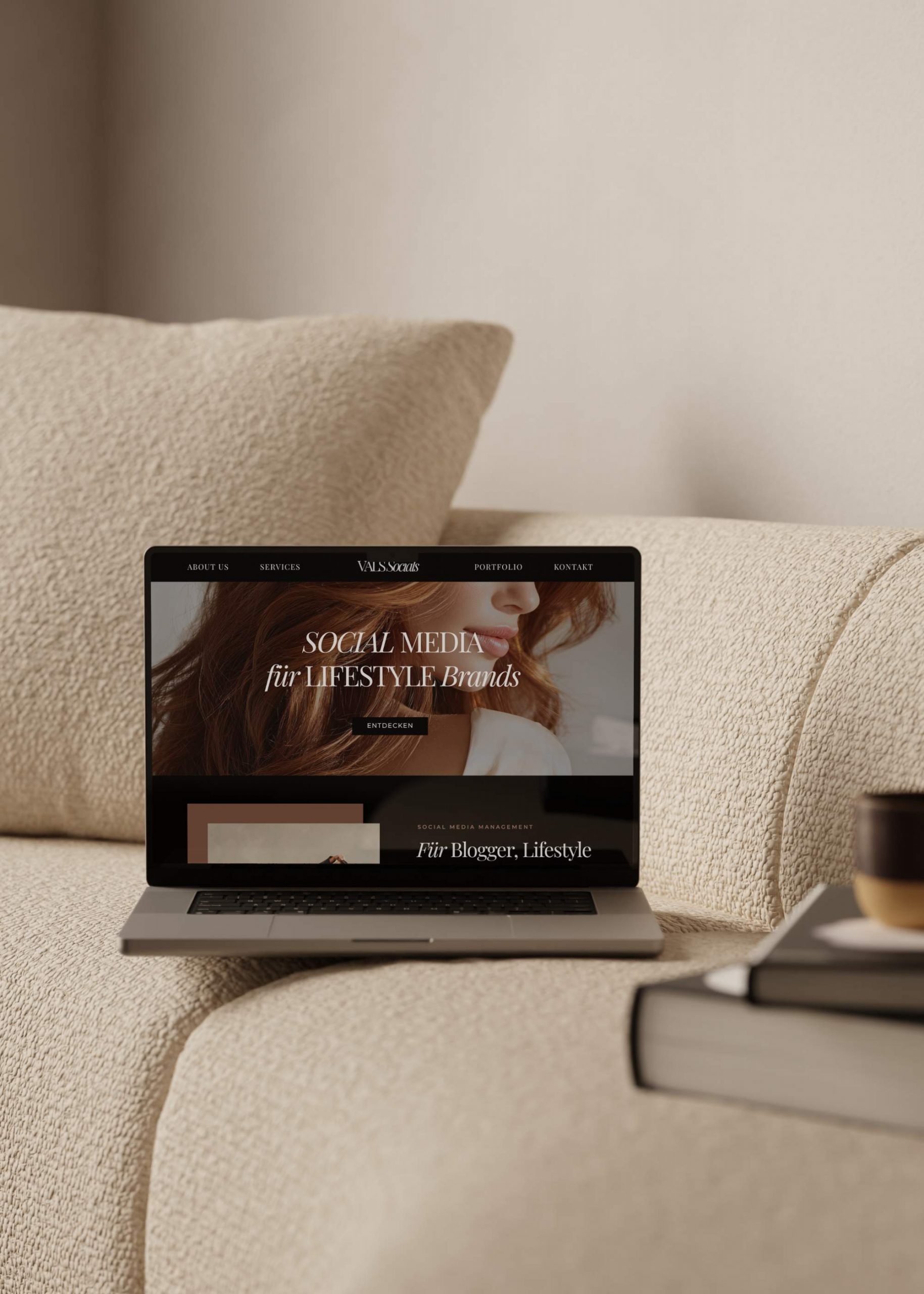 Website für Social Media Manager und Virtuelle Assistenz für Lifestyle Brands